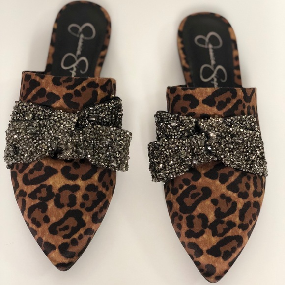 Jessica Simpson Shoes - Jessica Simson Cesely Mules Natural Leopard